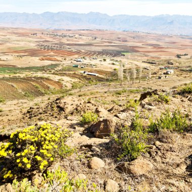  Lesotho sokak köyde mountain yakınındaki  