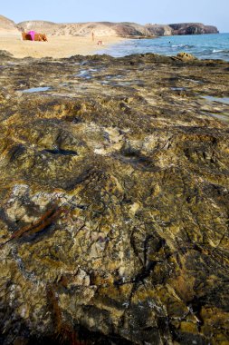 insanlar çadır tuz gökyüzü ışık plaj su lanzarote  