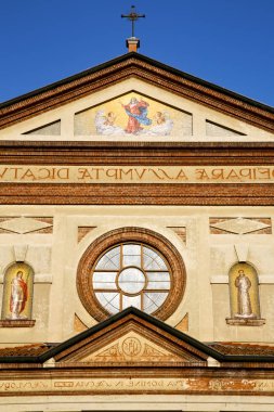 Gül pencere İtalya lombardy parabiago eski kule  