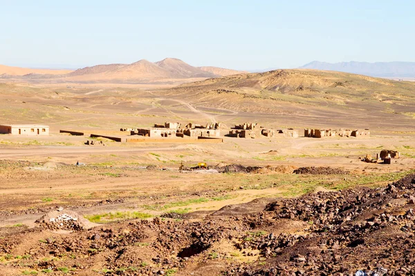 Sahara africa en morocco la vieja contrucción y la histórica — Foto de Stock