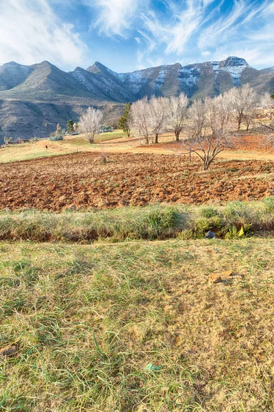  Lesotho sokak köyde mountain yakınındaki  