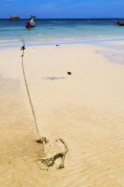 Asya kho tao bay Isle beyaz beach Çin Denizi çapa — Stok fotoğraf