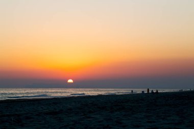  Umman soyut güneşin aşağı düşer ve gökyüzü kompozisyon görüntü