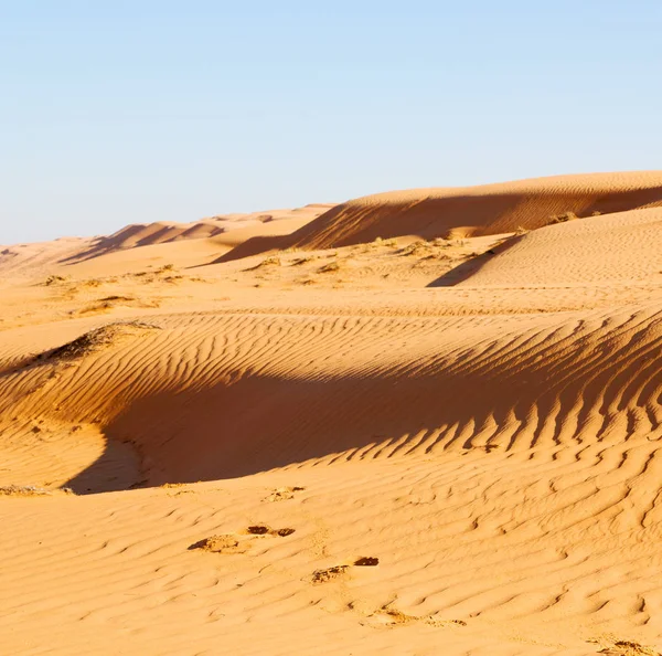 En oman viejo desierto frotar al khali el cuarto vacío y al aire libre — Foto de Stock