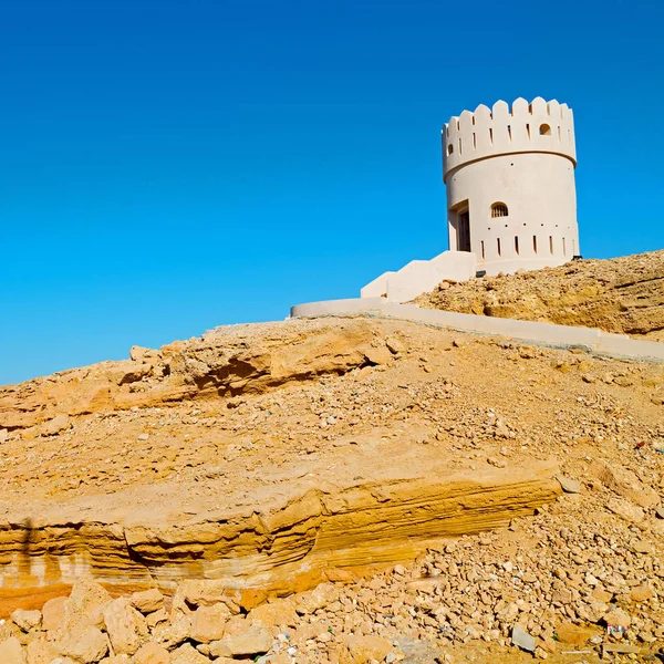 Pevnost Bitva Nebe Hvězda Cihla Oman Muscat Staré Obraně — Stock fotografie