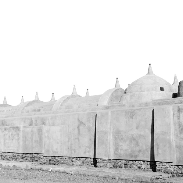 Minarete Religião Céu Claro Oman Muscat Antiga Mesquita — Fotografia de Stock