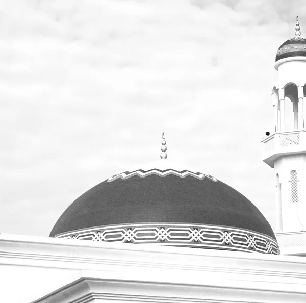 Minaret Religion Dans Ciel Clair Dans Oman Muscat Ancienne Mosquée — Photo