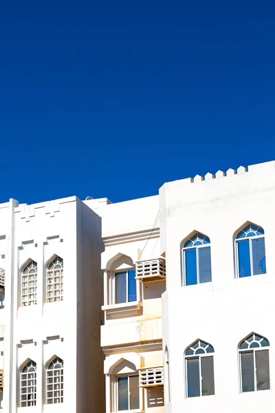 En Oman edificio de ladrillo nueva casa — Foto de Stock