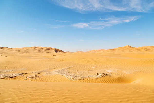 In oman oude desert rub al khali de lege kwartaal en buiten — Stockfoto