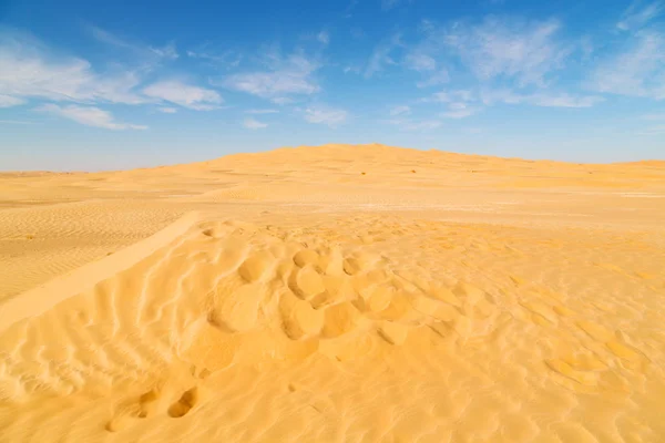 Em oman velho deserto esfregar al khali o quarto vazio e ao ar livre — Fotografia de Stock