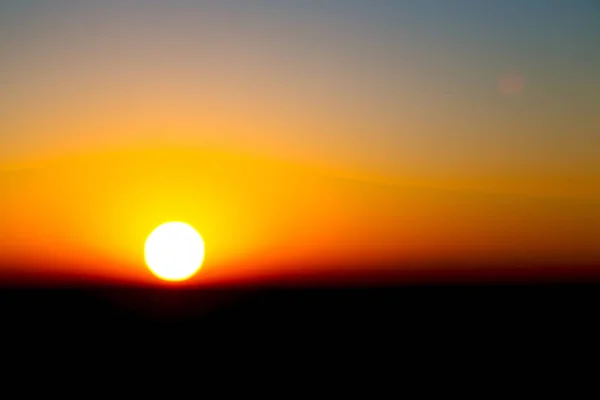 In oman  sun falling  down — Stock Photo, Image