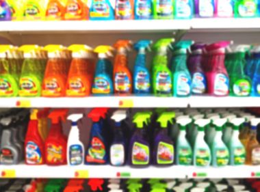 İran soyut süpermarkette bulanık