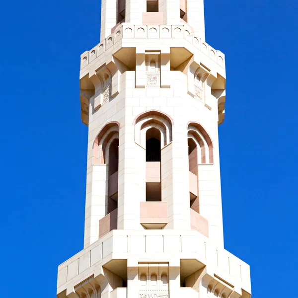 Minaret Religion Clear Sky Oman Muscat Old Mosque — Stock Photo, Image