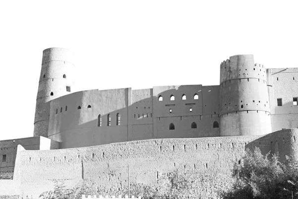 I oman muscat gamla defensiva fort battlesment himlen en — Stockfoto