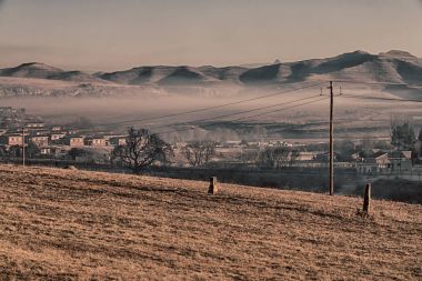 Güney Afrika eski şehirde mountain yakınındaki 