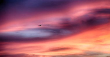  Filipinler soyut bulut ve günbatımı  