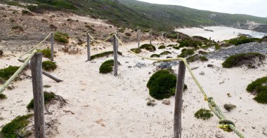 Güney Afrika beach geçit Hint Okyanusu yakınlarındaki