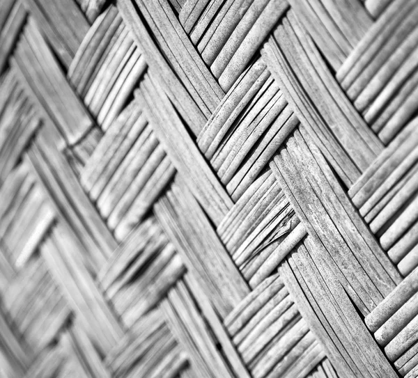 A wall build on wicker bamboo — Stock Photo, Image