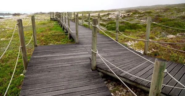 V Jižní Africe beach chodník v blízkosti Indického oceánu — Stock fotografie