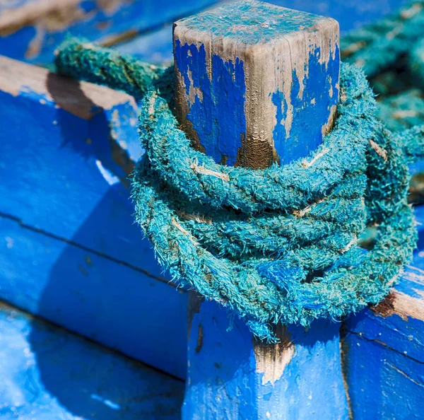 Ein Seil im Boot-Zubehör — Stockfoto