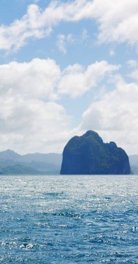 Pasifik Okyanusu bulutlar ve ışıklar 