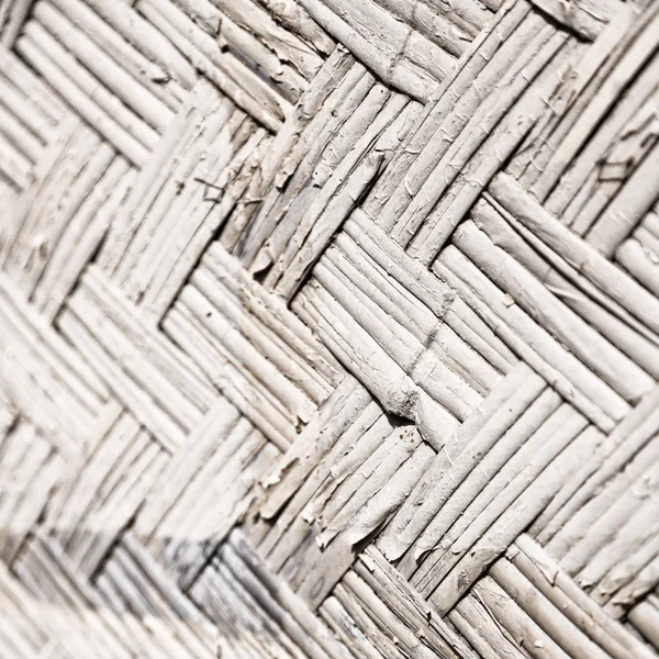 Wall Build Wicker Bamboo Abstract Vintage Surface — Stock Photo, Image