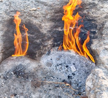 Türkiye'de doğal gaz kayalarda chimera sonsuz yangından bulanıklık