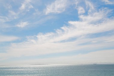 Ümit Burnu ve ışık da Güney Afrika kıyı şeridi Hint Okyanusu'nda bulanıklık