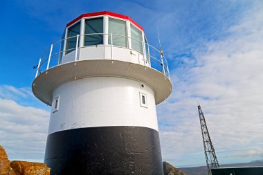Güney Afrika kıyı şeridi Ümit Burnu ve deniz feneri