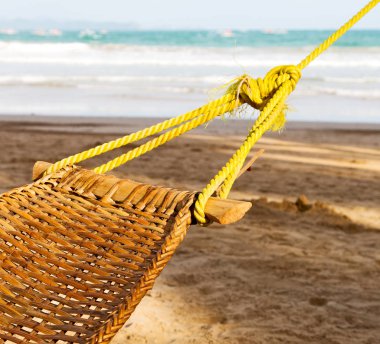    ocean beach yakınındaki bir hamak üzerinden görüntülemek  