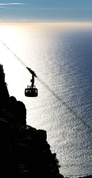 In south africa coastline cape town funicular — Stock Photo, Image