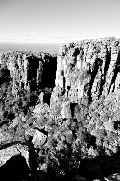 Desenfoque Sur África Valle Desolación Sucio Camino Roca Árbol — Foto de Stock