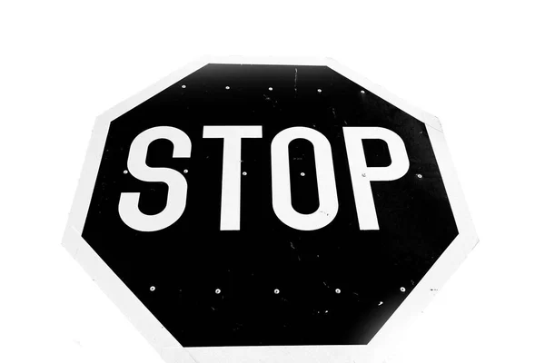 Stop Signal Write South Africa Sky — Stock Photo, Image