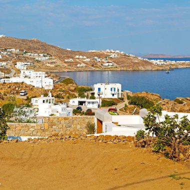 eski cyclades Adası Limanı ve tekne santorini naksos tarihinin