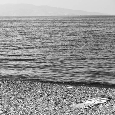 Rock deniz ve plaj Avrupa Yunanistan'da mykonos adalar