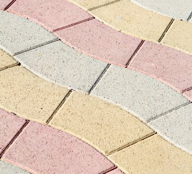 Umman soyut kaldırım eski steet ve renklerde