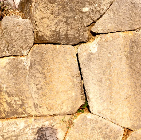 トルコと古い壁テクスチャ マテリアにひびの入ったステップ レンガ — ストック写真