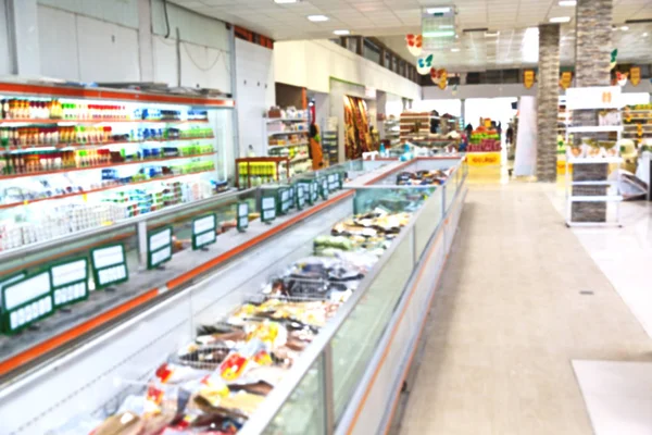 W Iranie niewyraźne streszczenie supermarket — Zdjęcie stockowe
