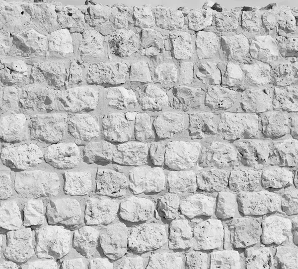 En Oman la vieja pared cerca de casa y bloque edificio abstracto — Foto de Stock