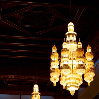 Umman muscat eski cami ve antika cam avize