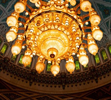 Umman muscat eski cami ve antika cam avize