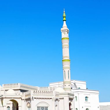 Umman muscat oteli eski Camii Minare ve din gökyüzü temizleyin