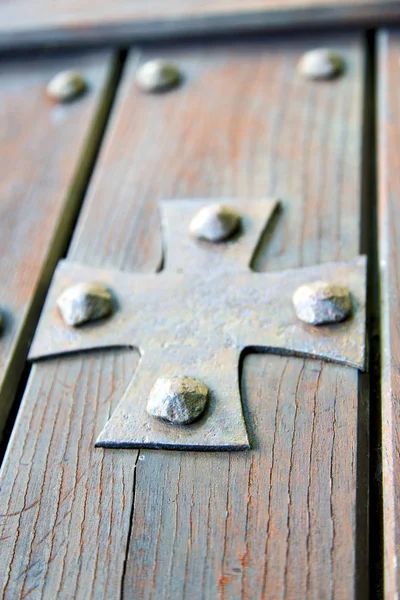 Lombardy   arsago blur wood italy   cross — Stock Photo, Image