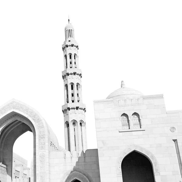 Dans oman le mur de la grande mosquée de muscat — Photo