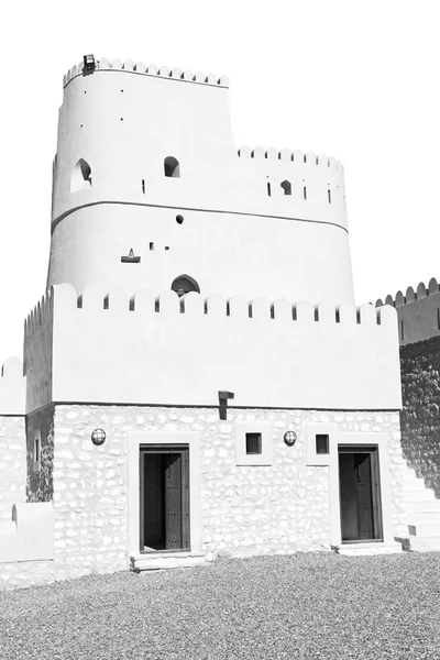 Fort Battlesment Sky Star Brick Oman Muscat Old Defensive — Stock Photo, Image