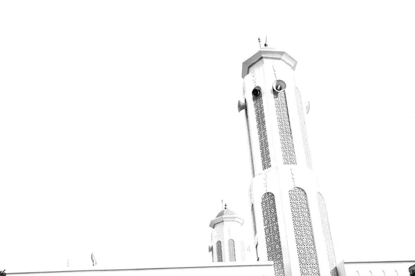 Minareto Religione Cielo Limpido Oman Moscato Vecchia Moschea — Foto Stock