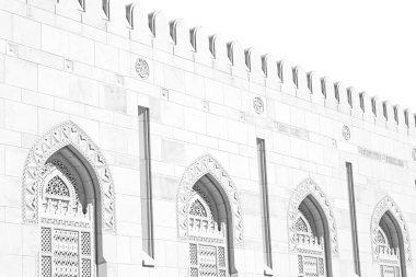 Umman muscat büyük cami duvarına