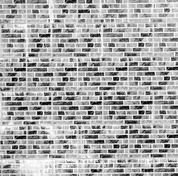 In oman the old wall near     house and block building abstract — Stock Photo, Image