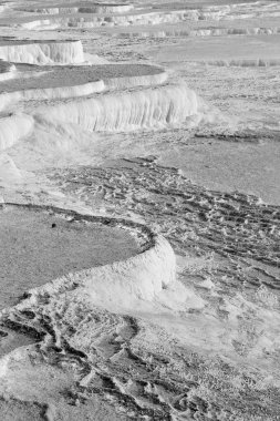 pamukkale Türkiye Asya eski kalsiyum banyo ve Traverten su benzersiz soyut