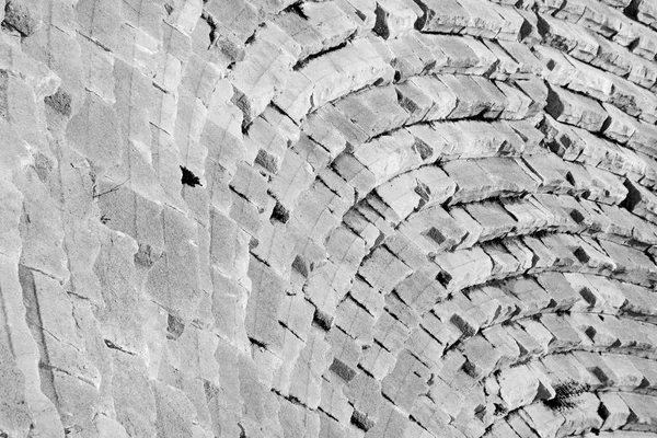 Turkije Europa Aspendos Oude Theater Abstracte Textuur Van Stap Grijs — Stockfoto